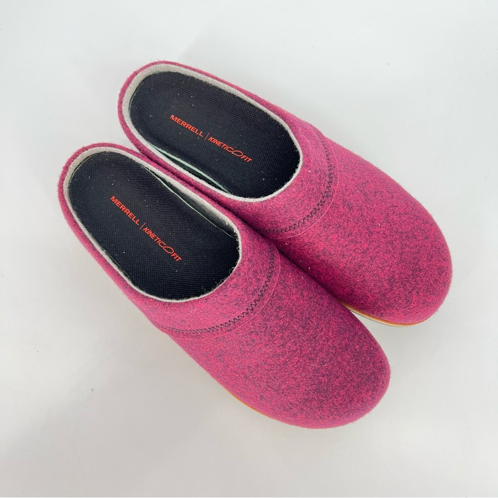 MERRELL Juno Wool Clog Women J001892 SlipOn Slipper Purple Maroon - Picture 3 of 11